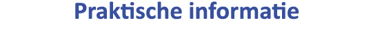 Praktische informatie