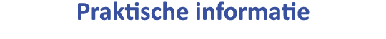 Praktische informatie