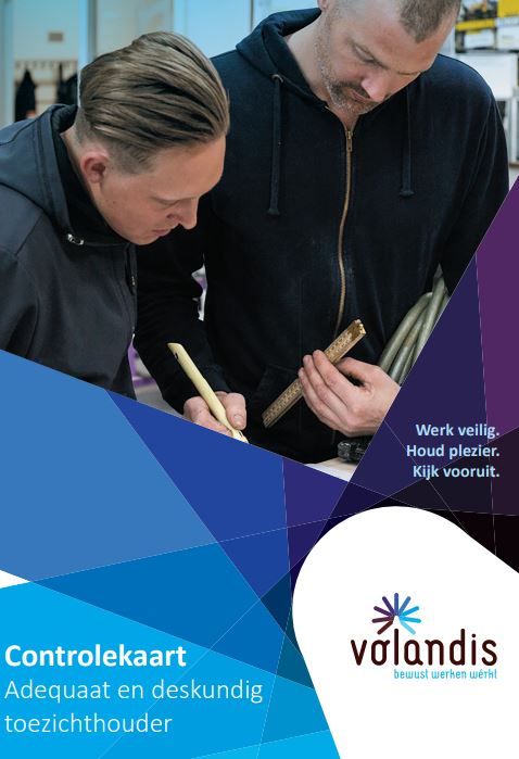 Controlekaart adequaat en deskundig toezichthouder ;