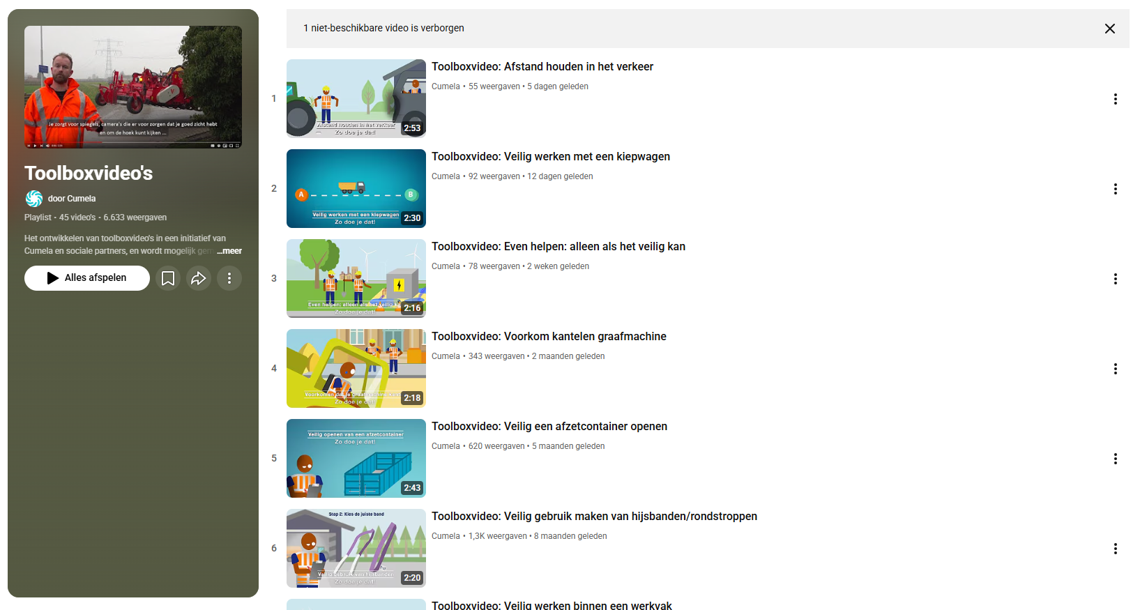 45 korte toolboxvideo's over uiteenlopende onderwerpen